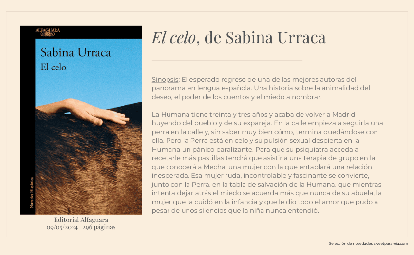 Libro El celo de Sabina Urraca