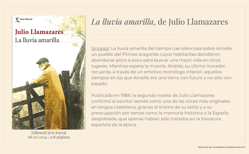 La lluvia amarilla, de Julio Llamazares