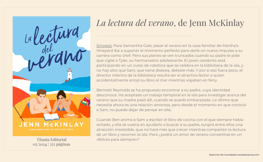 La lectura del verano de Jenny Mckinlay