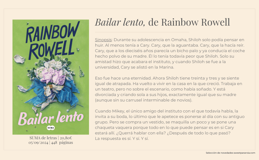 Libro Bailar lento de Rainbow Rowell