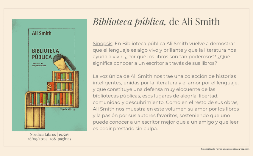 Libro Biblioteca pública de Ali Smith