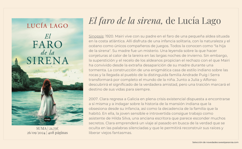 Libro El faro de la sirena de Lucía Lago