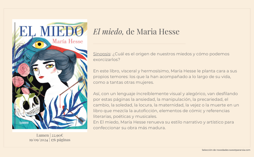 Libro El miedo de Maria Hesse