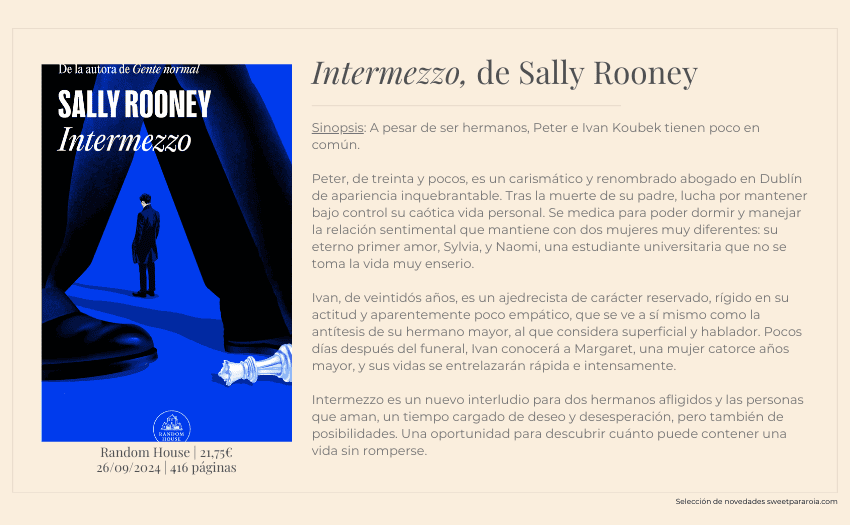 Libro Intermezzo de Sally Rooney