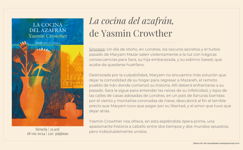 Libro La cocina del azafrán, de Yasmin Crowther
