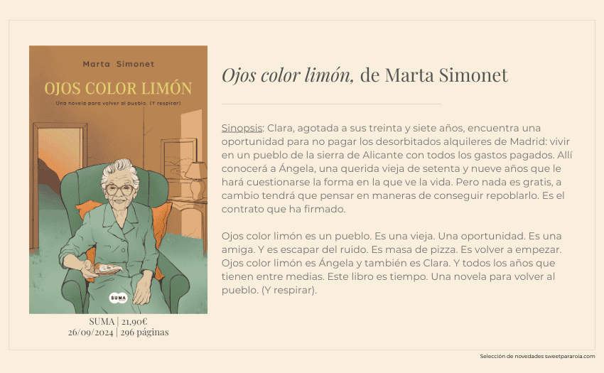Libro Ojos color limón, de Marta Simonet