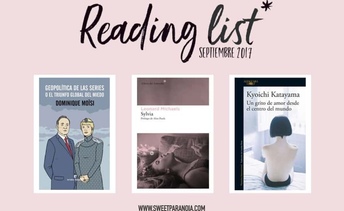 Novedades literarias septiembre 2017